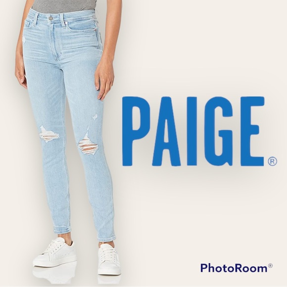 Paige Margot Ultra Skinny Ripped Jeans - Picture 1 of 9